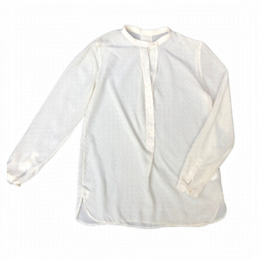 Mi&co 100% silky top ivory long sleeve size XS